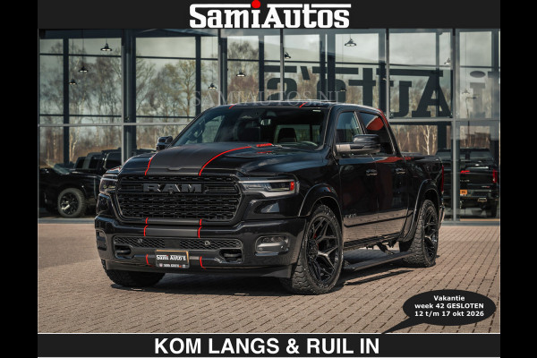 Dodge Ram HULK PACKAGE | Limited Night H.O 540HP €84950,- excl | Massage + Full Option | De Meest Luxe en Volle Pick-Up in zijn Klasse | H Comfortabele Dubbele Cabine met Royale 5 Zitplaatsen | BPM vrij | Nu Leverbaar uit Voorraad | Voorraad Nr 2353 - 5412 | De specialist in Amerikaanse pick‑ups in Nederland en Europa.
