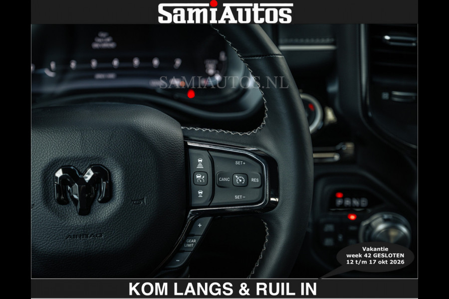 Dodge Ram HULK PACKAGE | Limited Night H.O 540HP €84950,- excl | Massage + Full Option | De Meest Luxe en Volle Pick-Up in zijn Klasse | H Comfortabele Dubbele Cabine met Royale 5 Zitplaatsen | BPM vrij | Nu Leverbaar uit Voorraad | Voorraad Nr 2353 - 5412 | De specialist in Amerikaanse pick‑ups in Nederland en Europa.