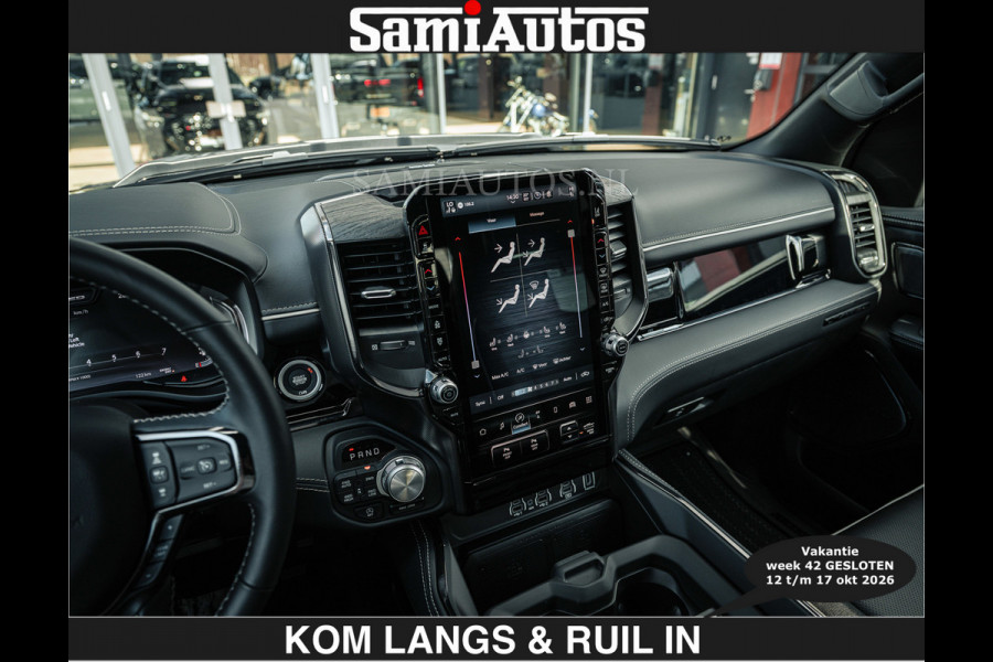 Dodge Ram HULK PACKAGE | Limited Night H.O 540HP €84950,- excl | Massage + Full Option | De Meest Luxe en Volle Pick-Up in zijn Klasse | H Comfortabele Dubbele Cabine met Royale 5 Zitplaatsen | BPM vrij | Nu Leverbaar uit Voorraad | Voorraad Nr 2353 - 5412 | De specialist in Amerikaanse pick‑ups in Nederland en Europa.