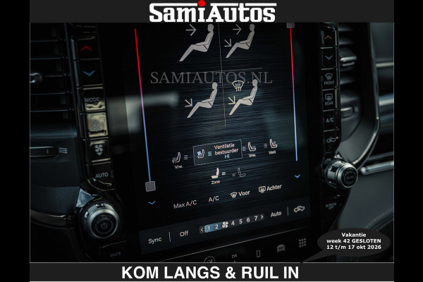 Dodge Ram HULK PACKAGE | Limited Night H.O 540HP €84950,- excl | Massage + Full Option | De Meest Luxe en Volle Pick-Up in zijn Klasse | H Comfortabele Dubbele Cabine met Royale 5 Zitplaatsen | BPM vrij | Nu Leverbaar uit Voorraad | Voorraad Nr 2353 - 5412 | De specialist in Amerikaanse pick‑ups in Nederland en Europa.
