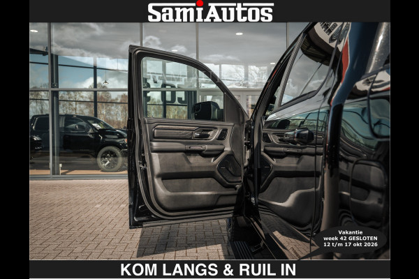 Dodge Ram HULK PACKAGE | Limited Night H.O 540HP €84950,- excl | Massage + Full Option | De Meest Luxe en Volle Pick-Up in zijn Klasse | H Comfortabele Dubbele Cabine met Royale 5 Zitplaatsen | BPM vrij | Nu Leverbaar uit Voorraad | Voorraad Nr 2353 - 5412 | De specialist in Amerikaanse pick‑ups in Nederland en Europa.