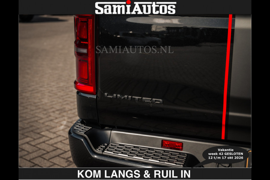 Dodge Ram HULK PACKAGE | Limited Night H.O 540HP €84950,- excl | Massage + Full Option | De Meest Luxe en Volle Pick-Up in zijn Klasse | H Comfortabele Dubbele Cabine met Royale 5 Zitplaatsen | BPM vrij | Nu Leverbaar uit Voorraad | Voorraad Nr 2353 - 5412 | De specialist in Amerikaanse pick‑ups in Nederland en Europa.