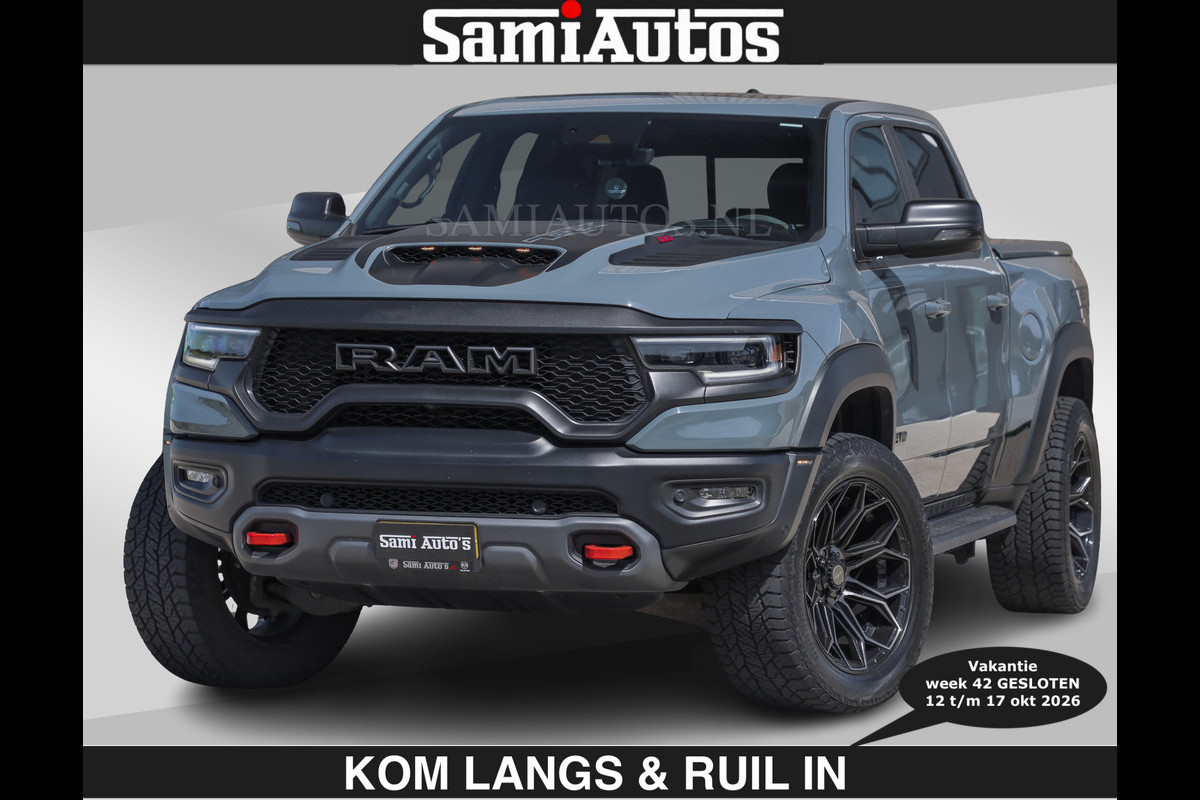 Dodge Ram TRX 6.2 V8 HELLCAT | ANVIL | €109950,- excl | CARBON | RODE STIKSELS | BOM VOL | CREW CAB DUBBELE CABINE | 5 PERSOONS |