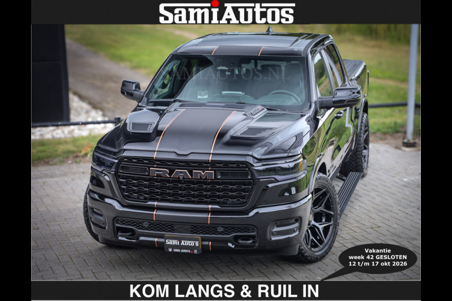 Dodge Ram LIMITED SPORT H.O 540 PK | €84950,- excl | Massage + Full Option | De Meest Luxe en Volle Pick-Up in zijn Klasse | Comfortabele Dubbele Cabine met Royale 5 Zitplaatsen | BPM vrij | Nu Leverbaar uit Voorraad | Voorraad Nr 2355 - 5149 | De specialist in Amerikaanse pick‑ups in Nederland en Europa.