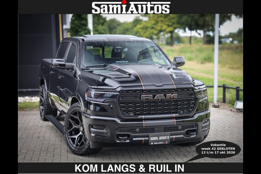 Dodge Ram LIMITED SPORT H.O 540 PK | €84950,- excl | Massage + Full Option | De Meest Luxe en Volle Pick-Up in zijn Klasse | Comfortabele Dubbele Cabine met Royale 5 Zitplaatsen | BPM vrij | Nu Leverbaar uit Voorraad | Voorraad Nr 2355 - 5149 | De specialist in Amerikaanse pick‑ups in Nederland en Europa.