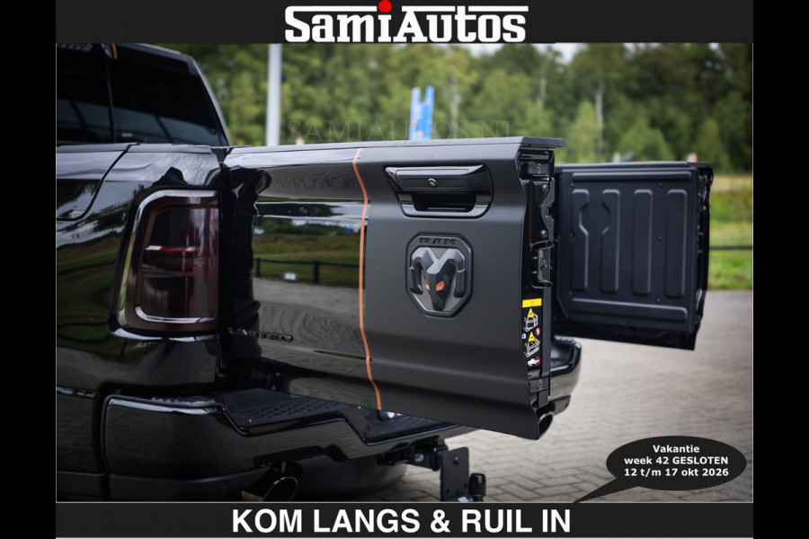 Dodge Ram LIMITED SPORT H.O 540 PK | €84950,- excl | Massage + Full Option | De Meest Luxe en Volle Pick-Up in zijn Klasse | Comfortabele Dubbele Cabine met Royale 5 Zitplaatsen | BPM vrij | Nu Leverbaar uit Voorraad | Voorraad Nr 2355 - 5149 | De specialist in Amerikaanse pick‑ups in Nederland en Europa.
