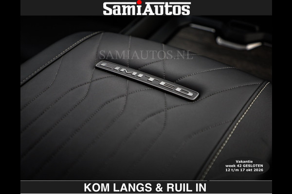 Dodge Ram LIMITED SPORT H.O 540 PK | €84950,- excl | Massage + Full Option | De Meest Luxe en Volle Pick-Up in zijn Klasse | Comfortabele Dubbele Cabine met Royale 5 Zitplaatsen | BPM vrij | Nu Leverbaar uit Voorraad | Voorraad Nr 2355 - 5149 | De specialist in Amerikaanse pick‑ups in Nederland en Europa.