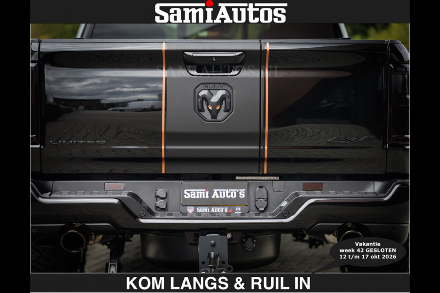 Dodge Ram LIMITED SPORT H.O 540 PK | €84950,- excl | Massage + Full Option | De Meest Luxe en Volle Pick-Up in zijn Klasse | Comfortabele Dubbele Cabine met Royale 5 Zitplaatsen | BPM vrij | Nu Leverbaar uit Voorraad | Voorraad Nr 2355 - 5149 | De specialist in Amerikaanse pick‑ups in Nederland en Europa.