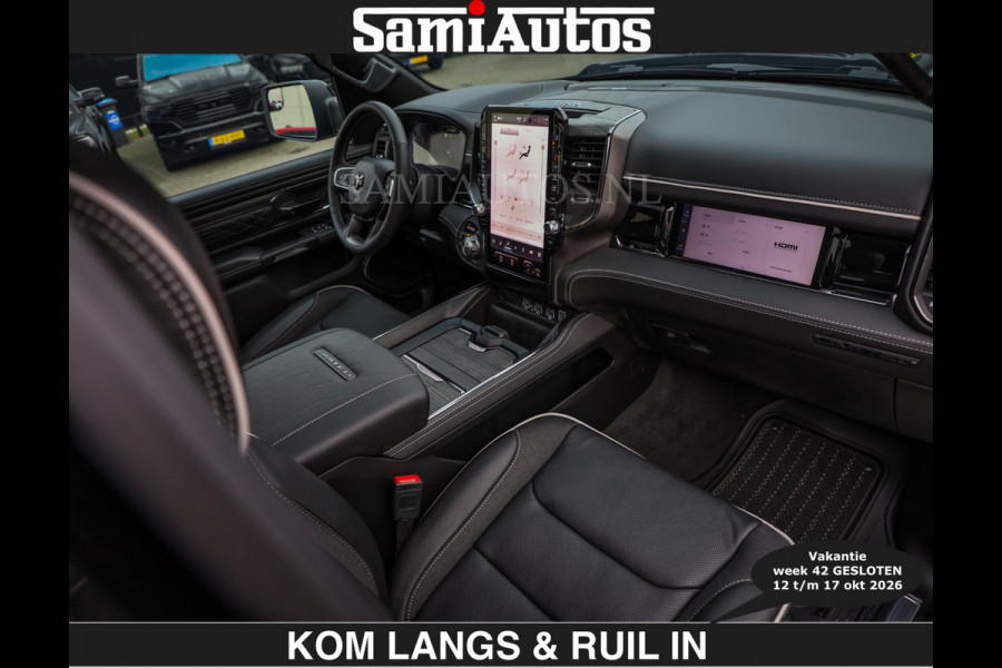 Dodge Ram LIMITED SPORT H.O 540 PK | €84950,- excl | Massage + Full Option | De Meest Luxe en Volle Pick-Up in zijn Klasse | Comfortabele Dubbele Cabine met Royale 5 Zitplaatsen | BPM vrij | Nu Leverbaar uit Voorraad | Voorraad Nr 2355 - 5149 | De specialist in Amerikaanse pick‑ups in Nederland en Europa.