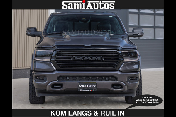 Dodge Ram SPORT 5.7 V8 402PK | €54950,- excl | LUCHTVERING | 2023 | PANODAK | GROOTSCHERM | DC | TOP KLEUR GRANITE | CREW CAB | DUBBELE CABINE | 5 PERSOONS |