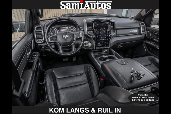 Dodge Ram SPORT 5.7 V8 402PK | €54950,- excl | LUCHTVERING | 2023 | PANODAK | GROOTSCHERM | DC | TOP KLEUR GRANITE | CREW CAB | DUBBELE CABINE | 5 PERSOONS |