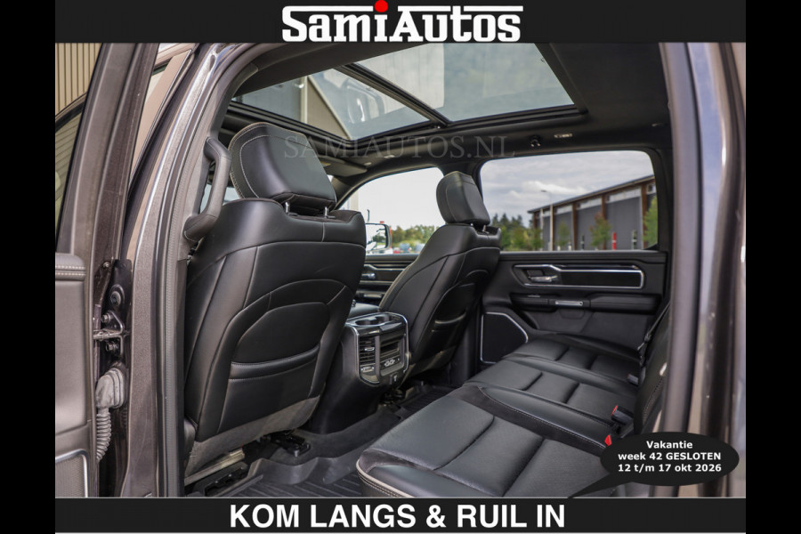 Dodge Ram SPORT 5.7 V8 402PK | €54950,- excl | LUCHTVERING | 2023 | PANODAK | GROOTSCHERM | DC | TOP KLEUR GRANITE | CREW CAB | DUBBELE CABINE | 5 PERSOONS |