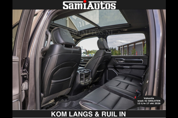 Dodge Ram SPORT 5.7 V8 402PK | €54950,- excl | LUCHTVERING | 2023 | PANODAK | GROOTSCHERM | DC | TOP KLEUR GRANITE | CREW CAB | DUBBELE CABINE | 5 PERSOONS |