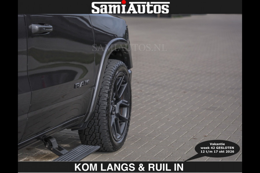 Dodge Ram SPORT 5.7 V8 402PK | €54950,- excl | LUCHTVERING | 2023 | PANODAK | GROOTSCHERM | DC | TOP KLEUR GRANITE | CREW CAB | DUBBELE CABINE | 5 PERSOONS |