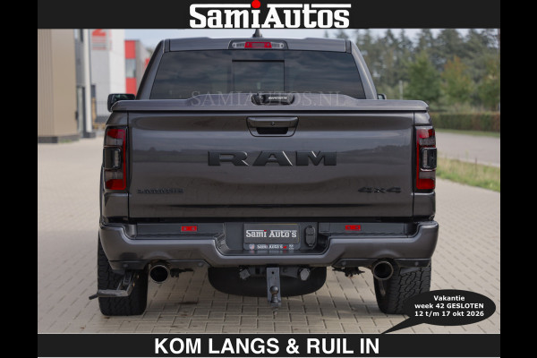 Dodge Ram SPORT 5.7 V8 402PK | €54950,- excl | LUCHTVERING | 2023 | PANODAK | GROOTSCHERM | DC | TOP KLEUR GRANITE | CREW CAB | DUBBELE CABINE | 5 PERSOONS |