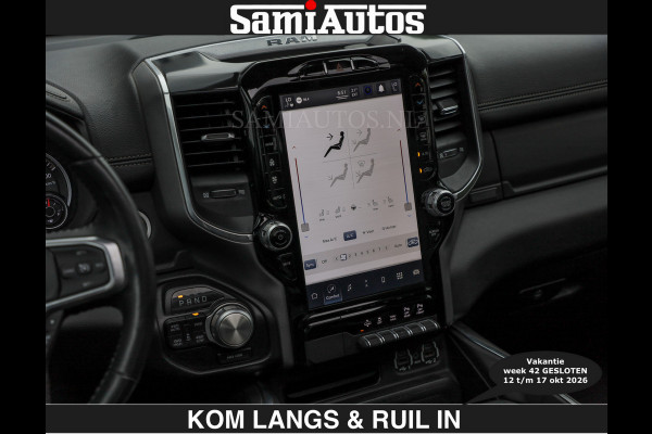 Dodge Ram SPORT 5.7 V8 402PK | €54950,- excl | LUCHTVERING | 2023 | PANODAK | GROOTSCHERM | DC | TOP KLEUR GRANITE | CREW CAB | DUBBELE CABINE | 5 PERSOONS |