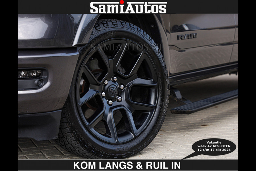 Dodge Ram SPORT 5.7 V8 402PK | €54950,- excl | LUCHTVERING | 2023 | PANODAK | GROOTSCHERM | DC | TOP KLEUR GRANITE | CREW CAB | DUBBELE CABINE | 5 PERSOONS |