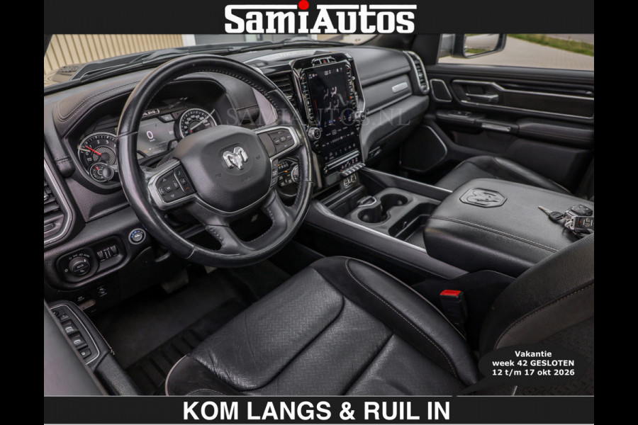 Dodge Ram SPORT 5.7 V8 402PK | €54950,- excl | LUCHTVERING | 2023 | PANODAK | GROOTSCHERM | DC | TOP KLEUR GRANITE | CREW CAB | DUBBELE CABINE | 5 PERSOONS |