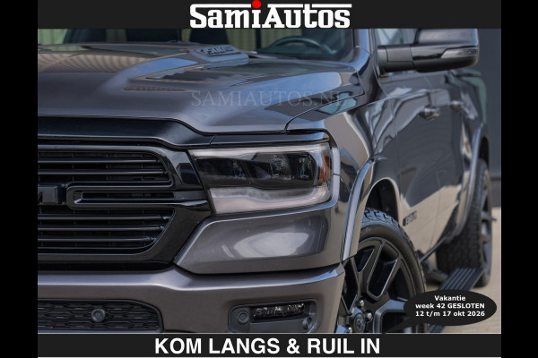 Dodge Ram SPORT 5.7 V8 402PK | €54950,- excl | LUCHTVERING | 2023 | PANODAK | GROOTSCHERM | DC | TOP KLEUR GRANITE | CREW CAB | DUBBELE CABINE | 5 PERSOONS |