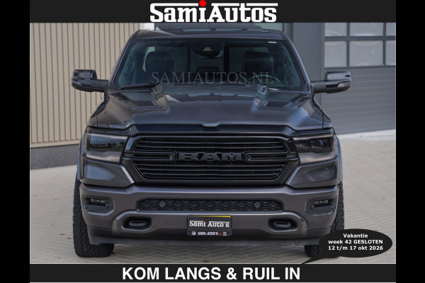 Dodge Ram SPORT 5.7 V8 402PK | €54950,- excl | LUCHTVERING | 2023 | PANODAK | GROOTSCHERM | DC | TOP KLEUR GRANITE | CREW CAB | DUBBELE CABINE | 5 PERSOONS |