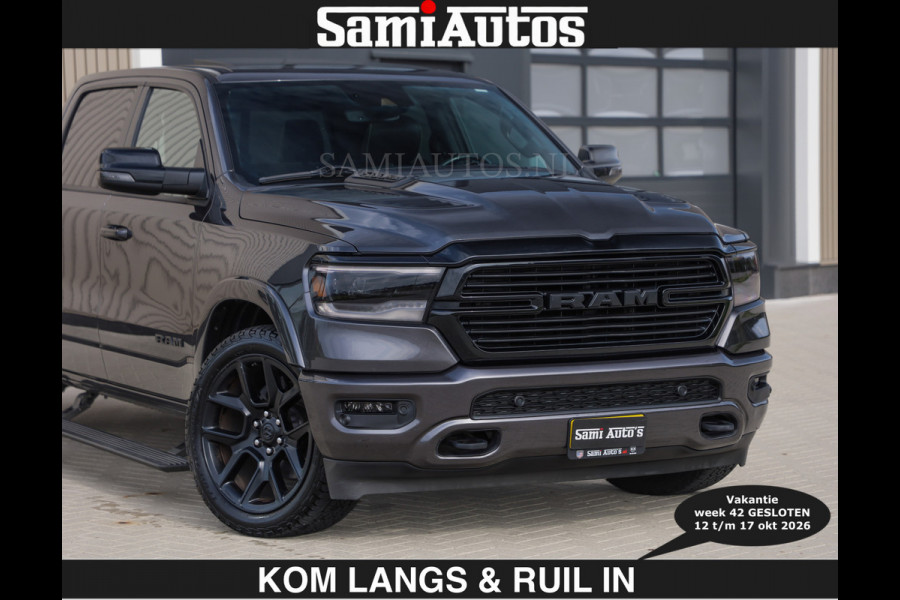Dodge Ram SPORT 5.7 V8 402PK | €54950,- excl | LUCHTVERING | 2023 | PANODAK | GROOTSCHERM | DC | TOP KLEUR GRANITE | CREW CAB | DUBBELE CABINE | 5 PERSOONS |
