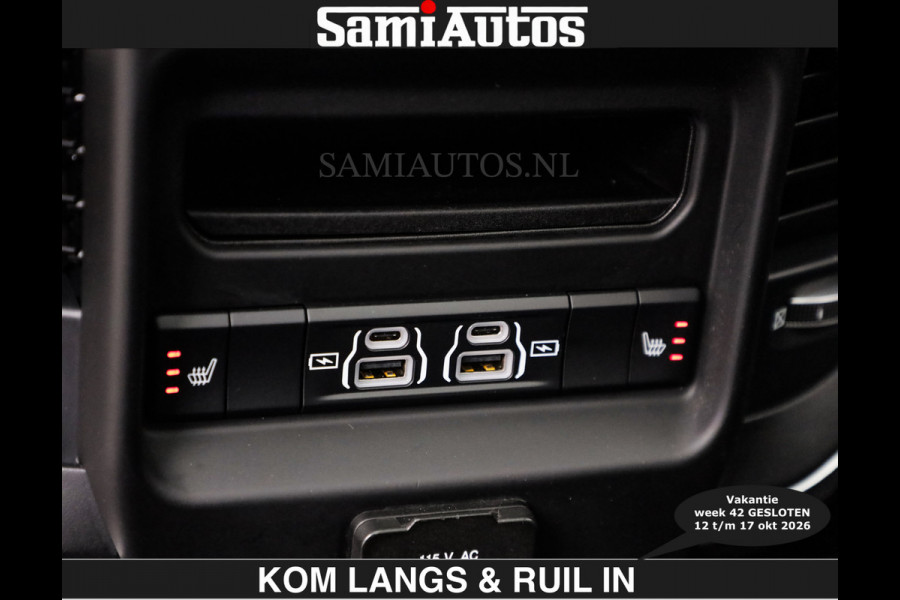 Dodge Ram SPORT 5.7 V8 402PK | €54950,- excl | LUCHTVERING | 2023 | PANODAK | GROOTSCHERM | DC | TOP KLEUR GRANITE | CREW CAB | DUBBELE CABINE | 5 PERSOONS |