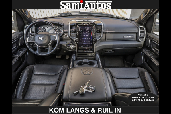 Dodge Ram SPORT 5.7 V8 402PK | €54950,- excl | LUCHTVERING | 2023 | PANODAK | GROOTSCHERM | DC | TOP KLEUR GRANITE | CREW CAB | DUBBELE CABINE | 5 PERSOONS |
