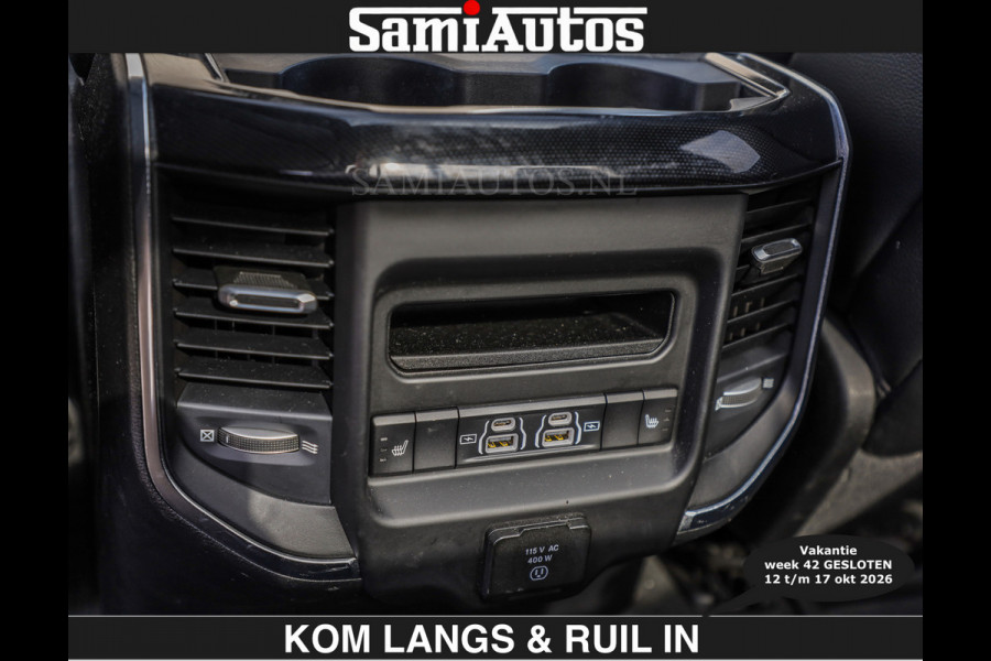 Dodge Ram SPORT 5.7 V8 402PK | €54950,- excl | LUCHTVERING | 2023 | PANODAK | GROOTSCHERM | DC | TOP KLEUR GRANITE | CREW CAB | DUBBELE CABINE | 5 PERSOONS |