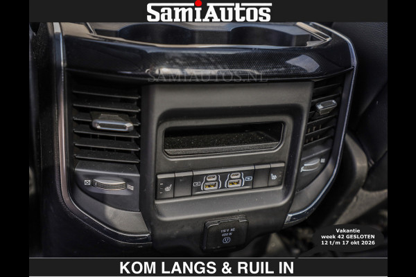 Dodge Ram SPORT 5.7 V8 402PK | €54950,- excl | LUCHTVERING | 2023 | PANODAK | GROOTSCHERM | DC | TOP KLEUR GRANITE | CREW CAB | DUBBELE CABINE | 5 PERSOONS |