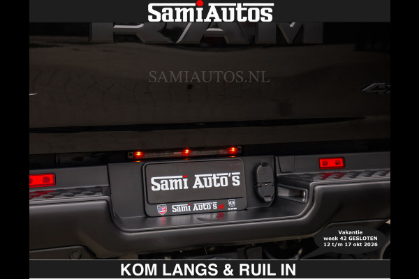 Dodge Ram TRX HELLCAT | 6.2 V8 712PK SUPERCHARGER | € 129.50 excl | RODE STIKSELS | FULLY LOADED | CARBON | CREW CAB | DUBBELE CABINE | 5 PERSOONS | De specialist in Amerikaanse pick‑ups in Nederland en Europa.