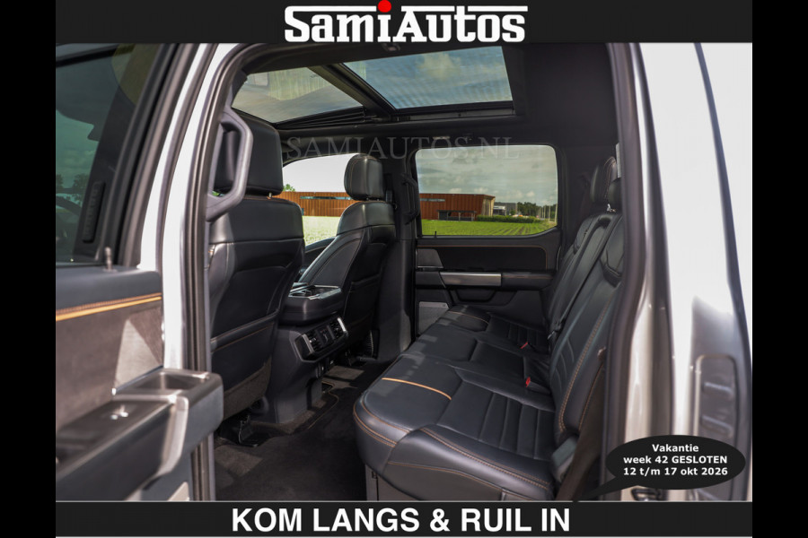 Ford USA F-150 PLATINUM | MASSAGE | PANO | €49950,- excl | GROOTSCHERM | COMFORT STOELEN | ADAPTIVE CRUISE | DC | DUBBELE CABINE | FACELIFT MODEL | GROOT SCHERM | 5 PERSOONS | DC | DASH CAM | MASSAGE | | De specialist in Amerikaanse pick‑ups in Nederland en Europa.