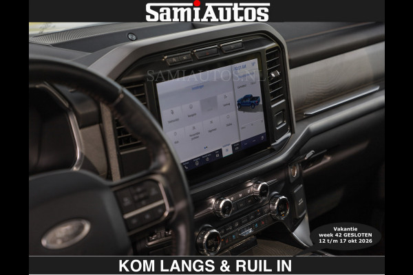 Ford USA F-150 PLATINUM | MASSAGE | PANO | €49950,- excl | GROOTSCHERM | COMFORT STOELEN | ADAPTIVE CRUISE | DC | DUBBELE CABINE | FACELIFT MODEL | GROOT SCHERM | 5 PERSOONS | DC | DASH CAM | MASSAGE | | De specialist in Amerikaanse pick‑ups in Nederland en Europa.