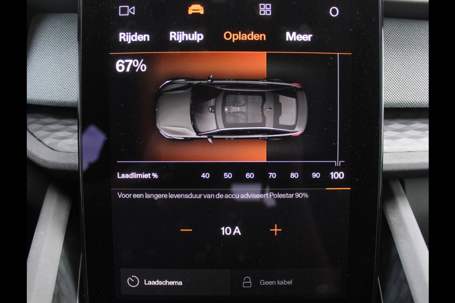 Polestar 2 Standard Range Single Motor 69 kWh PILOTPACK | CARPLAY | 360CAMERA | ADAPCRUISE | WEGKLAPTRHAAK | LMV19 | CLIMATE | STOELVERW |