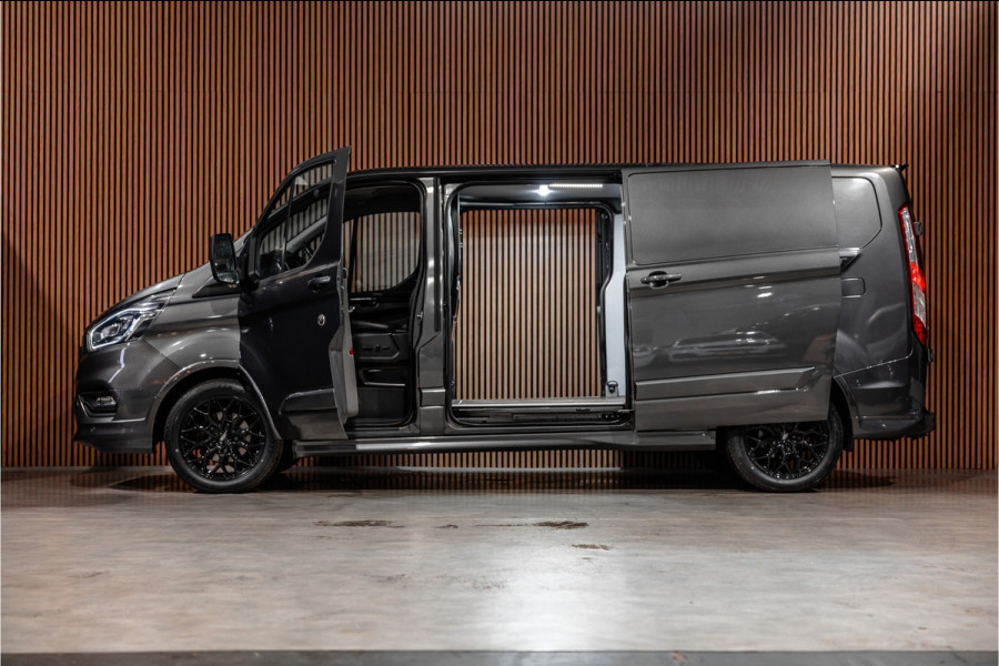 Ford Transit Custom 320 2.0 TDCI 185 PK L2H1 Sport | L+R Schuifdeur | ACC | Elek stoelen | Standkachel | CarPlay | Camera | Navigatie | Trekhaak | Inrichting | Nieuwe APK