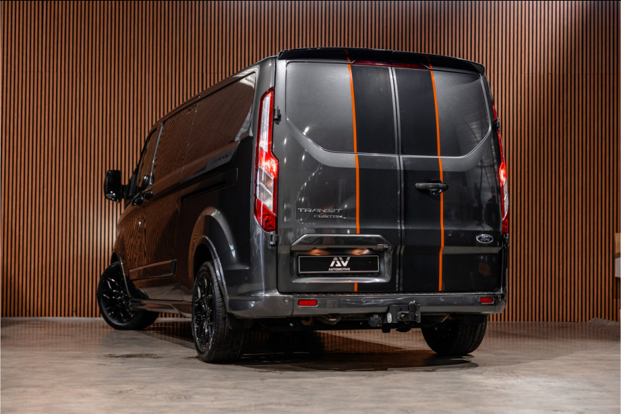 Ford Transit Custom 320 2.0 TDCI 185 PK L2H1 Sport | L+R Schuifdeur | ACC | Elek stoelen | Standkachel | CarPlay | Camera | Navigatie | Trekhaak | Inrichting | Nieuwe APK