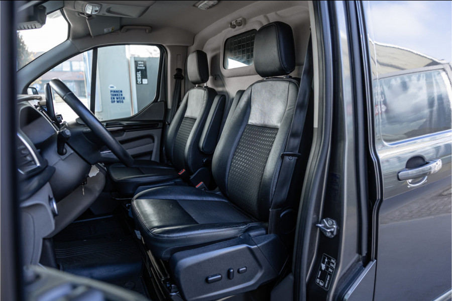 Ford Transit Custom 320 2.0 TDCI 185 PK L2H1 Sport | L+R Schuifdeur | ACC | Elek stoelen | Standkachel | CarPlay | Camera | Navigatie | Trekhaak | Inrichting | Nieuwe APK