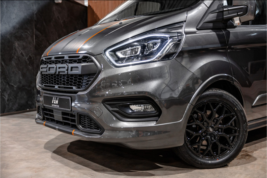 Ford Transit Custom 320 2.0 TDCI 185 PK L2H1 Sport | L+R Schuifdeur | ACC | Elek stoelen | Standkachel | CarPlay | Camera | Navigatie | Trekhaak | Inrichting | Nieuwe APK