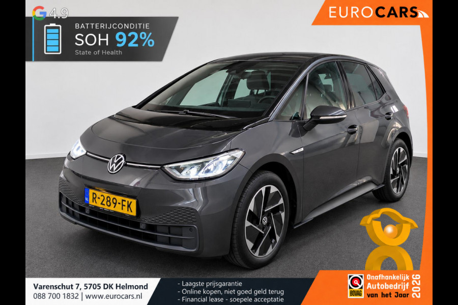 Volkswagen ID.3 Pro 62 kWh 204pk Navi Wireless CarPlay PDC VA Full LED Ambient Stoel Stuurverwarming SOH 92%