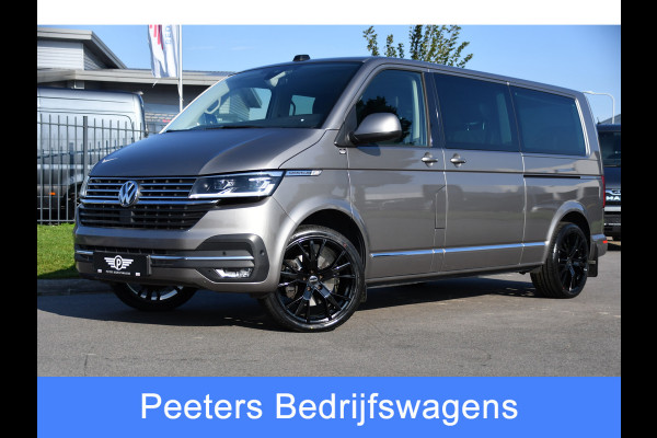 Volkswagen Transporter 2.0 TDI L2H1 30 DC Caravelle Virtual, Adaptieve Cruise, Camera, 2 x Electrische deur, 199pk, LED, Leder, Clima, Stoelverwarming, Carplay, Automaat, Uniek!