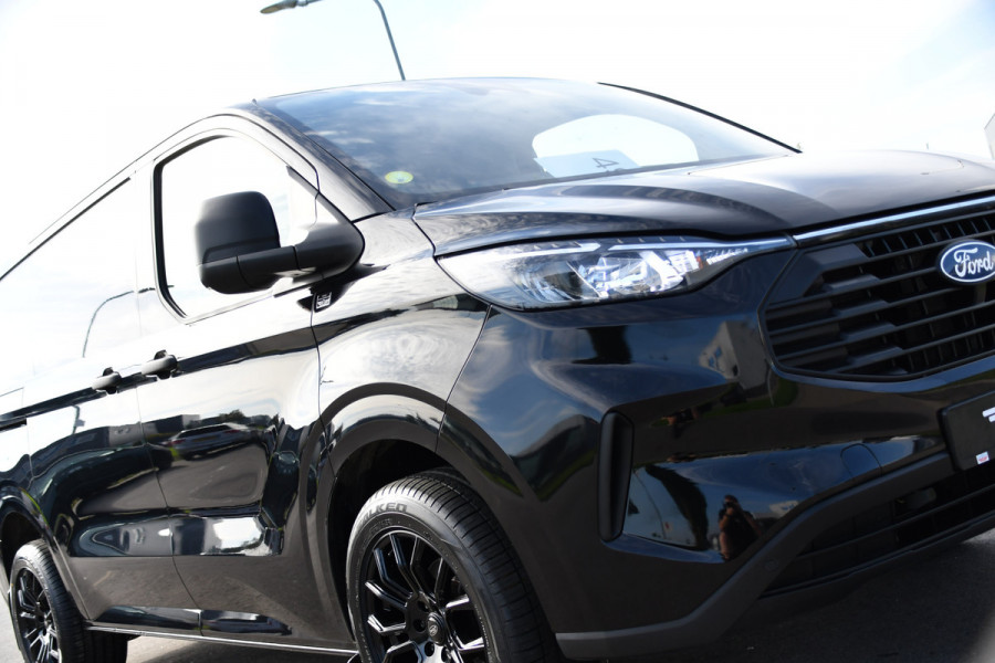 Ford Transit Custom 300 2.0 TDCI L1H1 Black Edition Cruise, Camera, Carplay, LED, 136pk, Automaat, NAVI, Airco, Multimedia, Uniek!