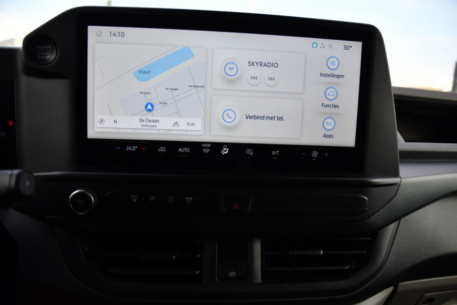 Ford Transit Custom 300 2.0 TDCI L1H1 Black Edition Cruise, Camera, Carplay, LED, 136pk, Automaat, NAVI, Airco, Multimedia, Uniek!
