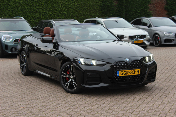 BMW 4 Serie Cabrio 430i xDrive M Sport Pro / Trekhaak / 360Camera / Individual Leder / Head-up / 18'' / Nekverwarming / Harman Kardon / Windscherm / Stuur+Stoelverwarming / Dodehoek / DAB / Cruise Control