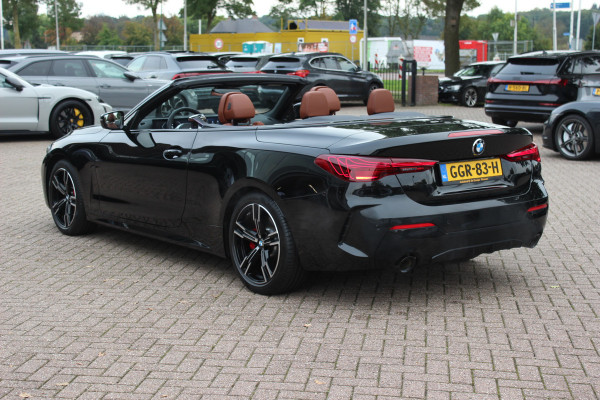 BMW 4 Serie Cabrio 430i xDrive M Sport Pro / Trekhaak / 360Camera / Individual Leder / Head-up / 18'' / Nekverwarming / Harman Kardon / Windscherm / Stuur+Stoelverwarming / Dodehoek / DAB / Cruise Control