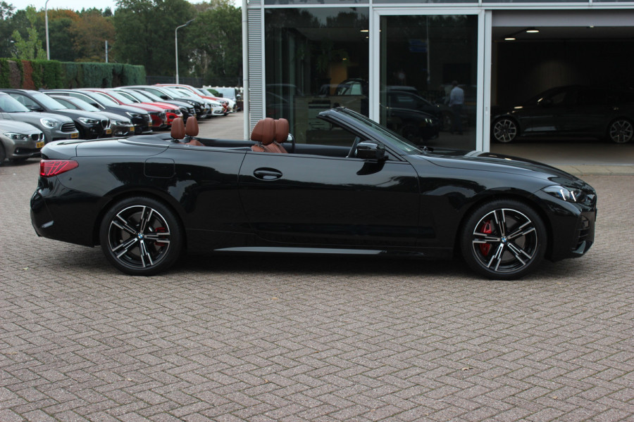 BMW 4 Serie Cabrio 430i xDrive M Sport Pro / Trekhaak / 360Camera / Individual Leder / Head-up / 18'' / Nekverwarming / Harman Kardon / Windscherm / Stuur+Stoelverwarming / Dodehoek / DAB / Cruise Control