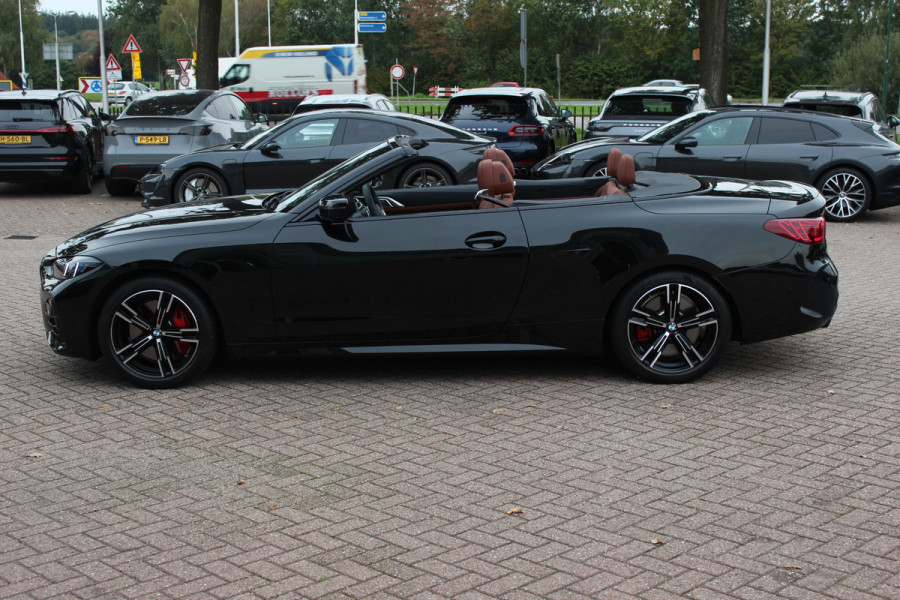 BMW 4 Serie Cabrio 430i xDrive M Sport Pro / Trekhaak / 360Camera / Individual Leder / Head-up / 18'' / Nekverwarming / Harman Kardon / Windscherm / Stuur+Stoelverwarming / Dodehoek / DAB / Cruise Control