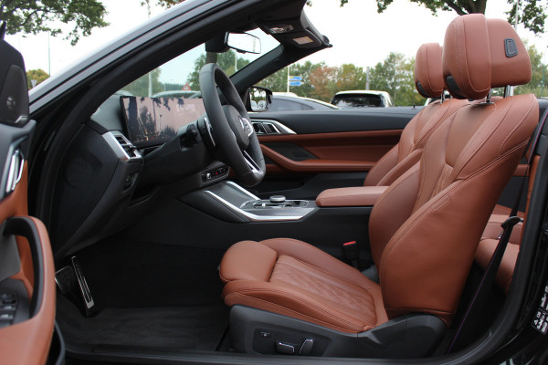 BMW 4 Serie Cabrio 430i xDrive M Sport Pro / Trekhaak / 360Camera / Individual Leder / Head-up / 18'' / Nekverwarming / Harman Kardon / Windscherm / Stuur+Stoelverwarming / Dodehoek / DAB / Cruise Control