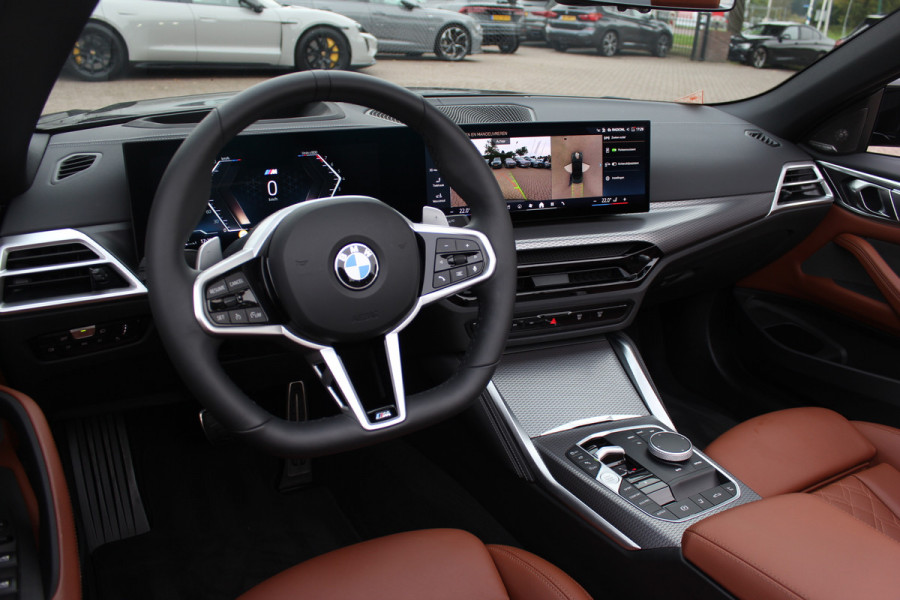 BMW 4 Serie Cabrio 430i xDrive M Sport Pro / Trekhaak / 360Camera / Individual Leder / Head-up / 18'' / Nekverwarming / Harman Kardon / Windscherm / Stuur+Stoelverwarming / Dodehoek / DAB / Cruise Control