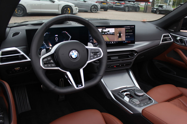 BMW 4 Serie Cabrio 430i xDrive M Sport Pro / Trekhaak / 360Camera / Individual Leder / Head-up / 18'' / Nekverwarming / Harman Kardon / Windscherm / Stuur+Stoelverwarming / Dodehoek / DAB / Cruise Control