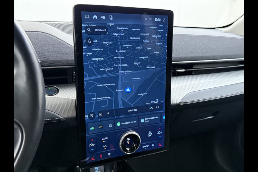 Ford Mustang Mach-E RWD 75kWh SOH 95% Adap.Cruise B&O®-Hifi Leder+Memory Trekhaak Stoel+Stuurverwarming Elek.Stoelen Navi Pdc Keyless Android Auto Apple Carplay Elek.Achterklep Lmv 18" DAB Bluetooth Led 1e Eigenaar Dealeronderhouden Origineel Nederlandse Auto