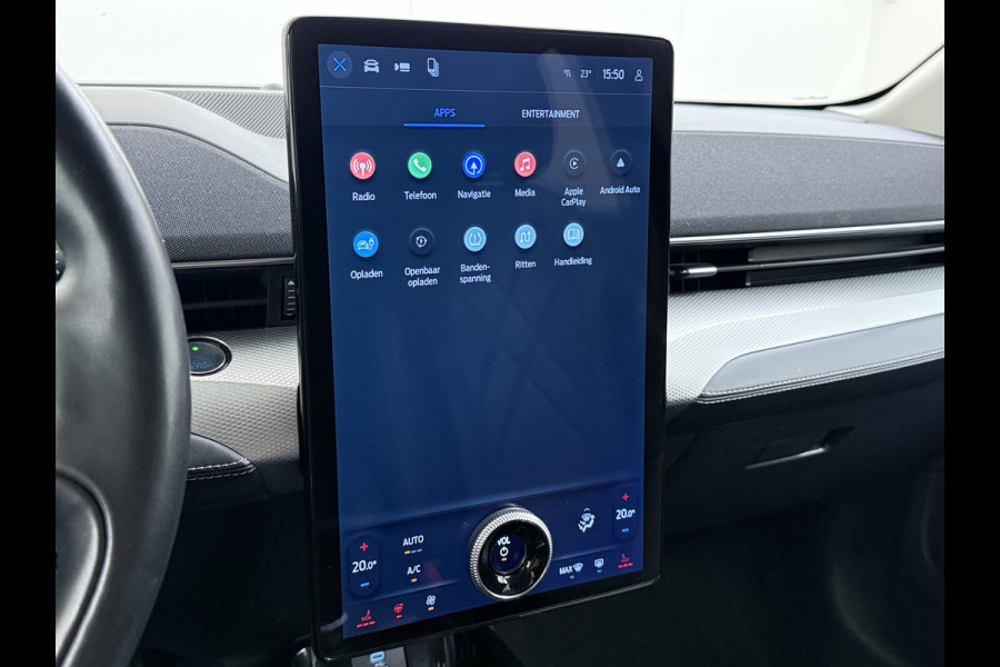 Ford Mustang Mach-E RWD 75kWh SOH 95% Adap.Cruise B&O®-Hifi Leder+Memory Trekhaak Stoel+Stuurverwarming Elek.Stoelen Navi Pdc Keyless Android Auto Apple Carplay Elek.Achterklep Lmv 18" DAB Bluetooth Led 1e Eigenaar Dealeronderhouden Origineel Nederlandse Auto
